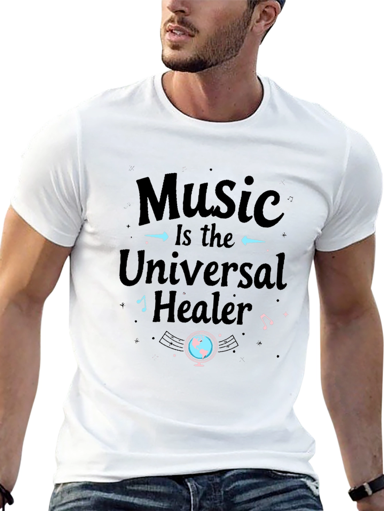 Music is the Universal Healer Graphic Tee