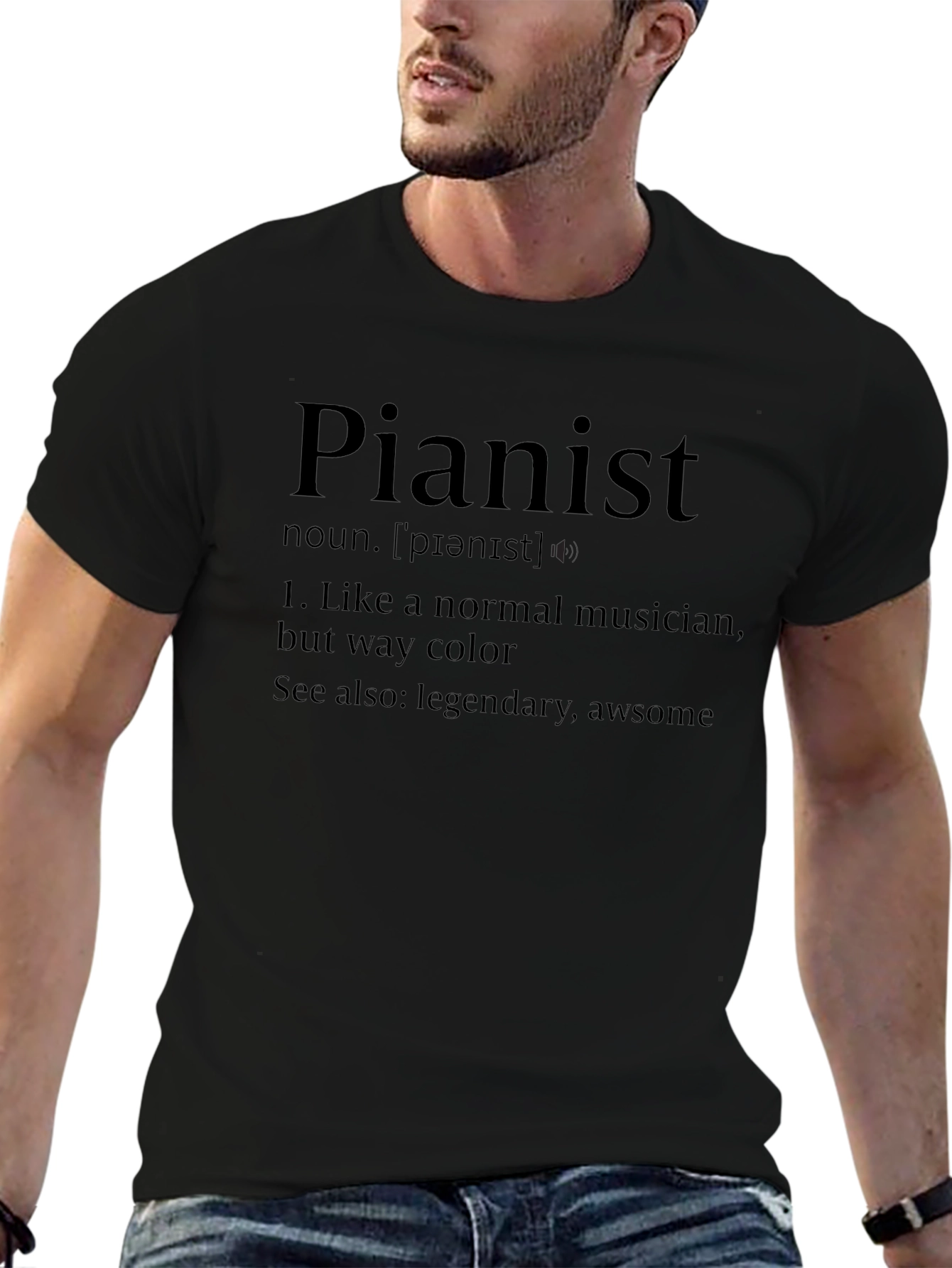 Pianist Definition T-Shirt - Musician Humor Tee