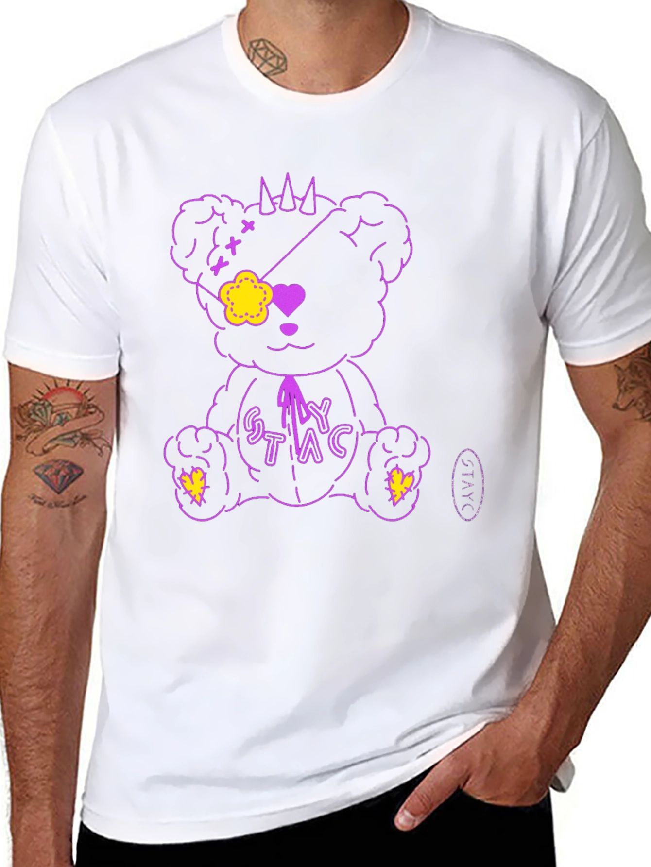Edgy Bear Graphic Tee - Stylish & Unique