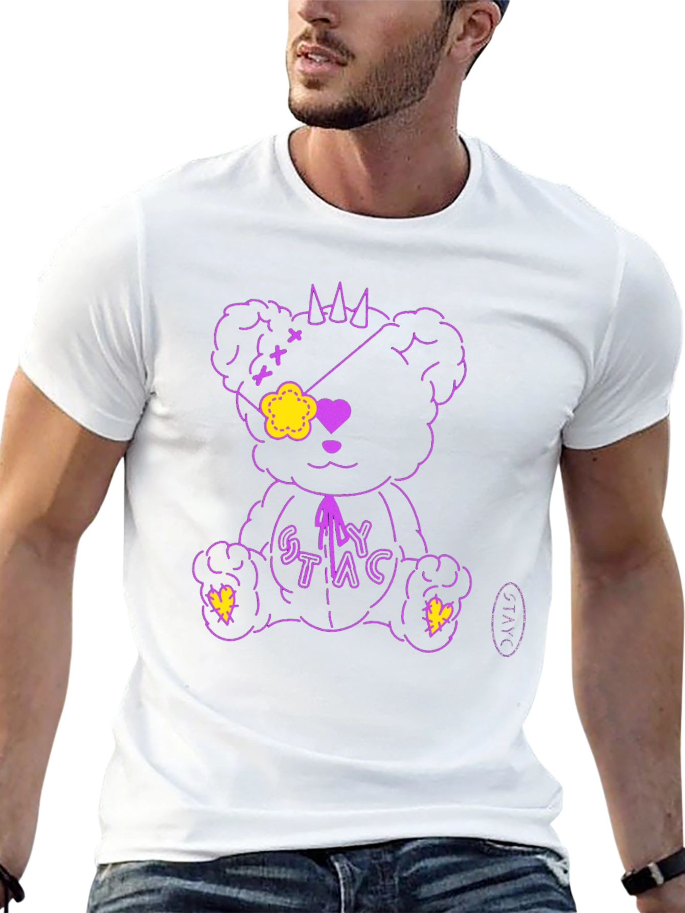 Edgy Bear Graphic Tee - Stylish & Unique