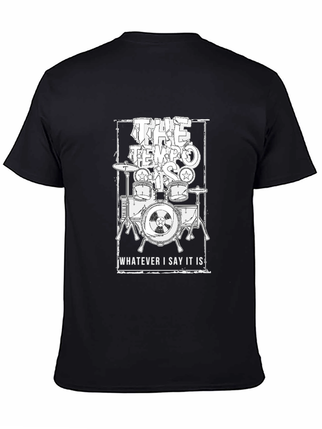 The Tempo Kills T-Shirt - Drum Kit Design