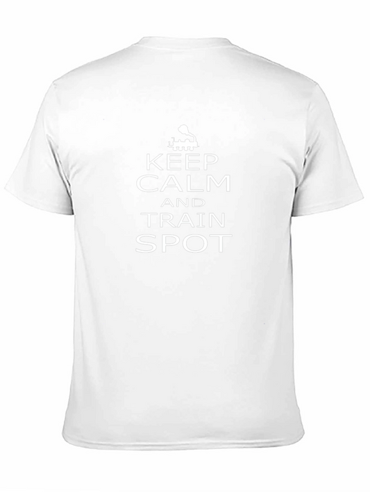 Keep Calm Train Spotter Graphic Tee