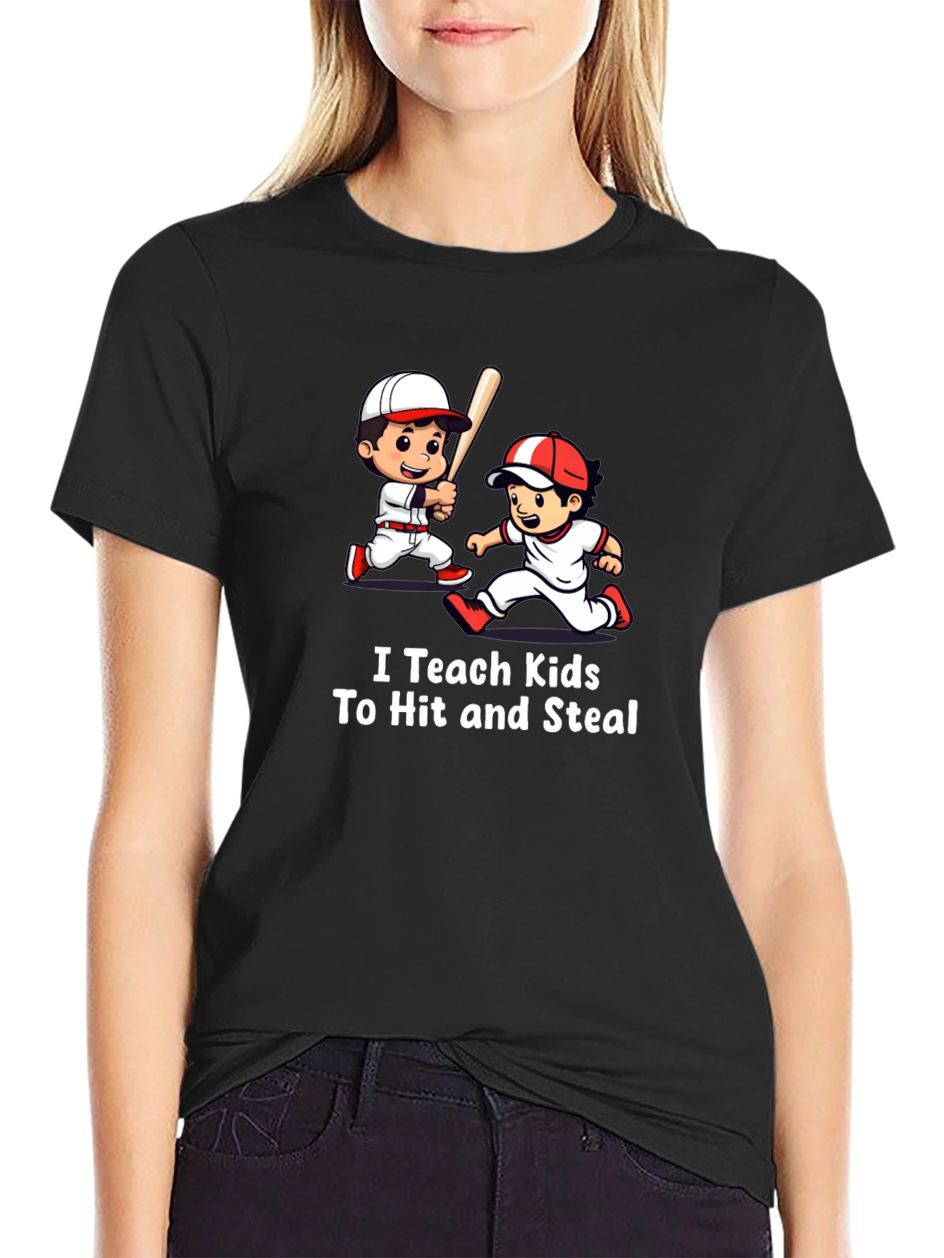 I Teach Kids To Hit and Steal T-Shirt