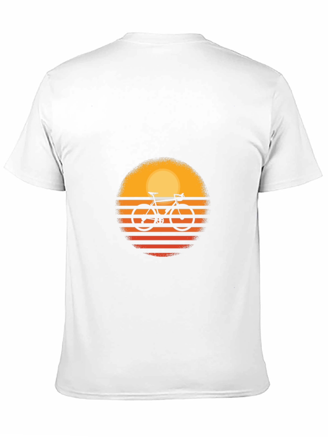 Retro Sunset Bicycle Graphic T-Shirt