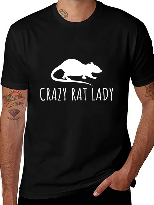 Crazy Rat Lady T-Shirt - Funny Pet Owner Tee