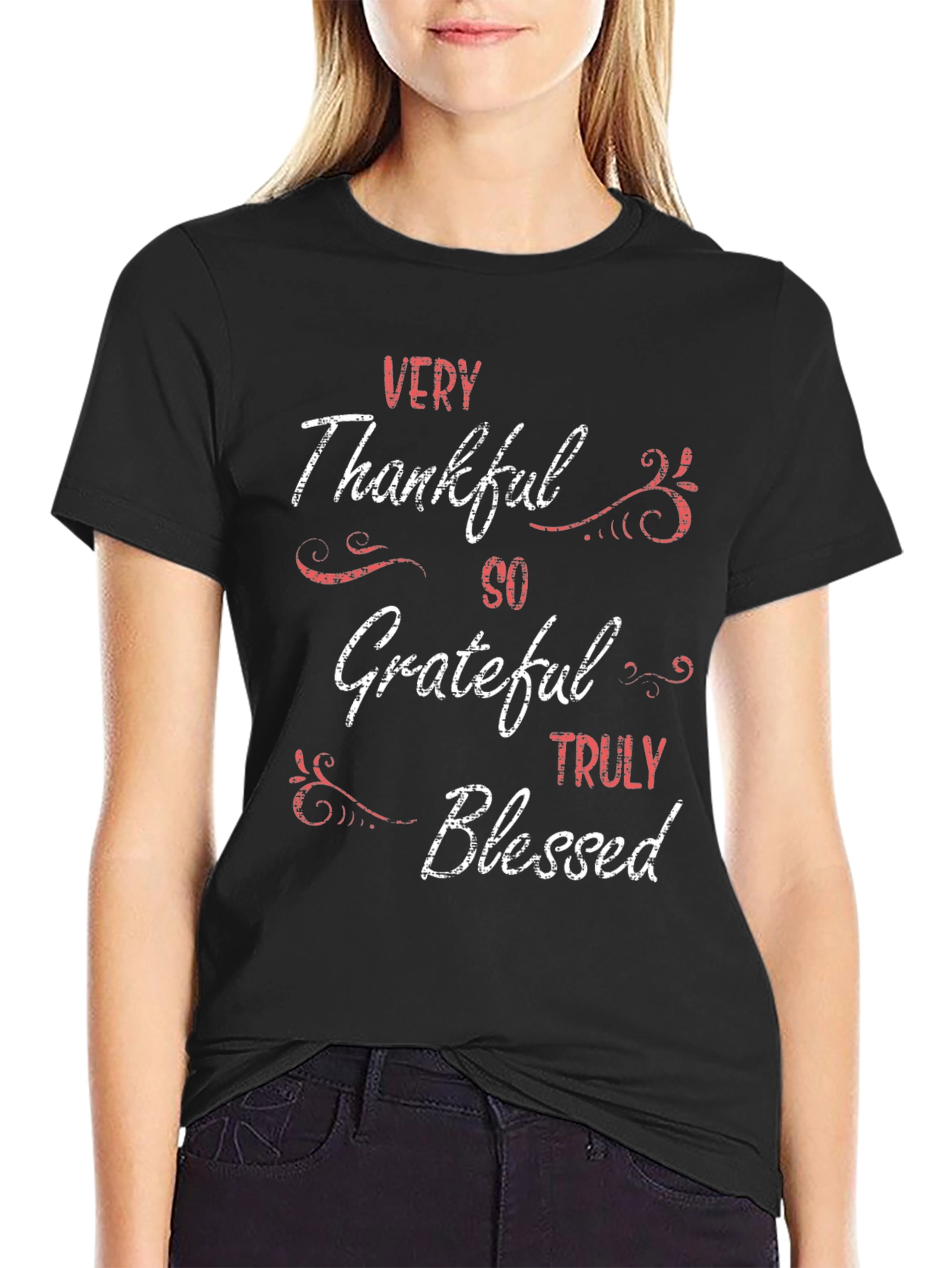 Thankful Blessed Graphic Tee
