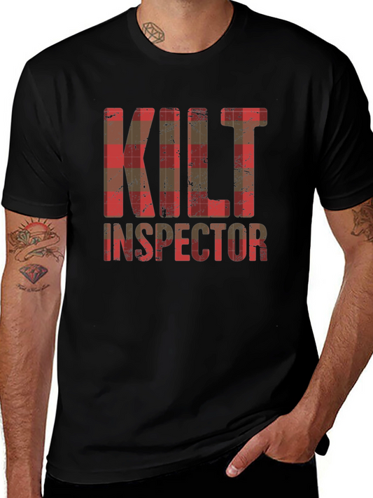 Kilt Inspector Plaid Graphic Tee