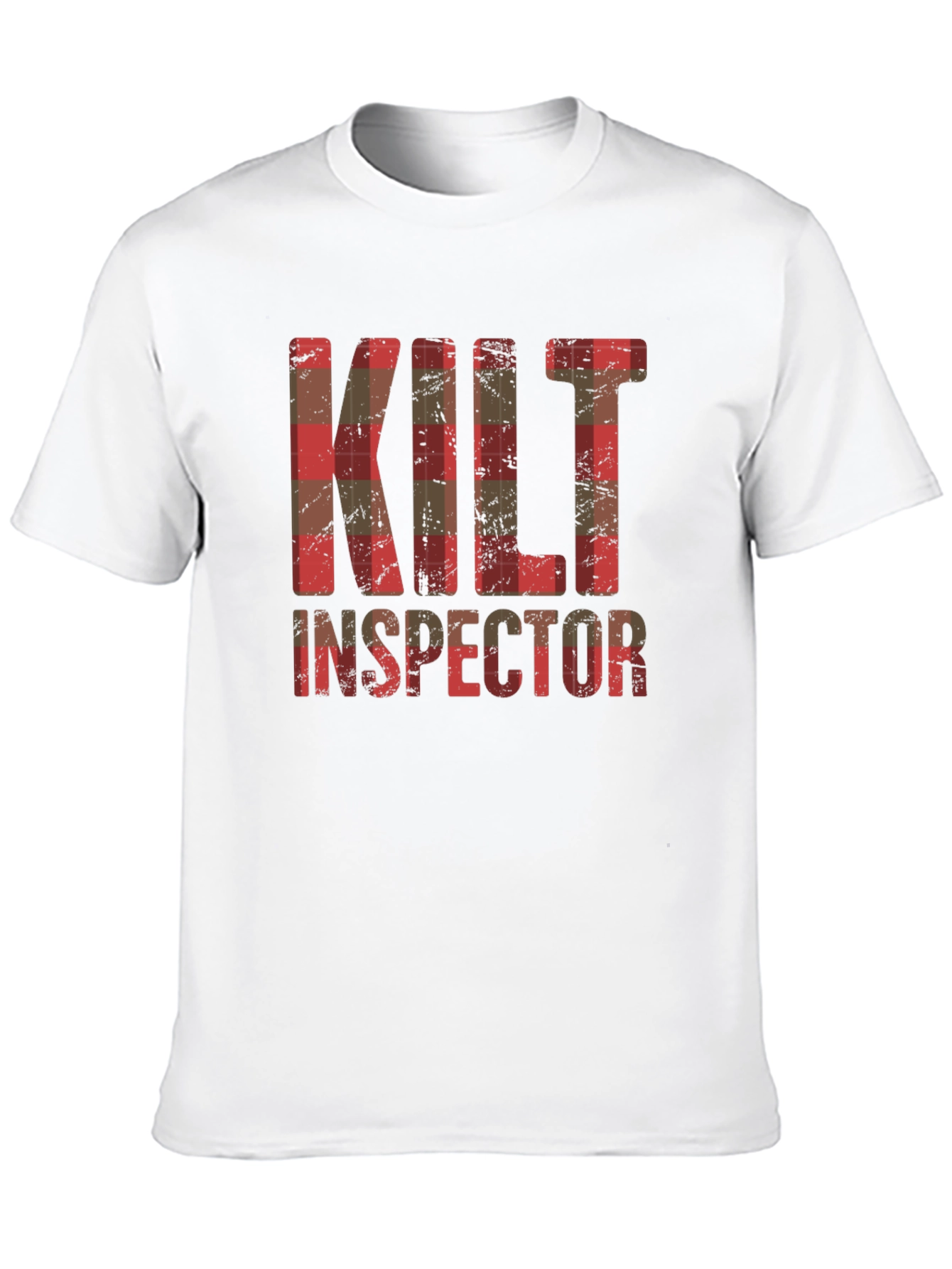 Kilt Inspector Plaid Graphic Tee