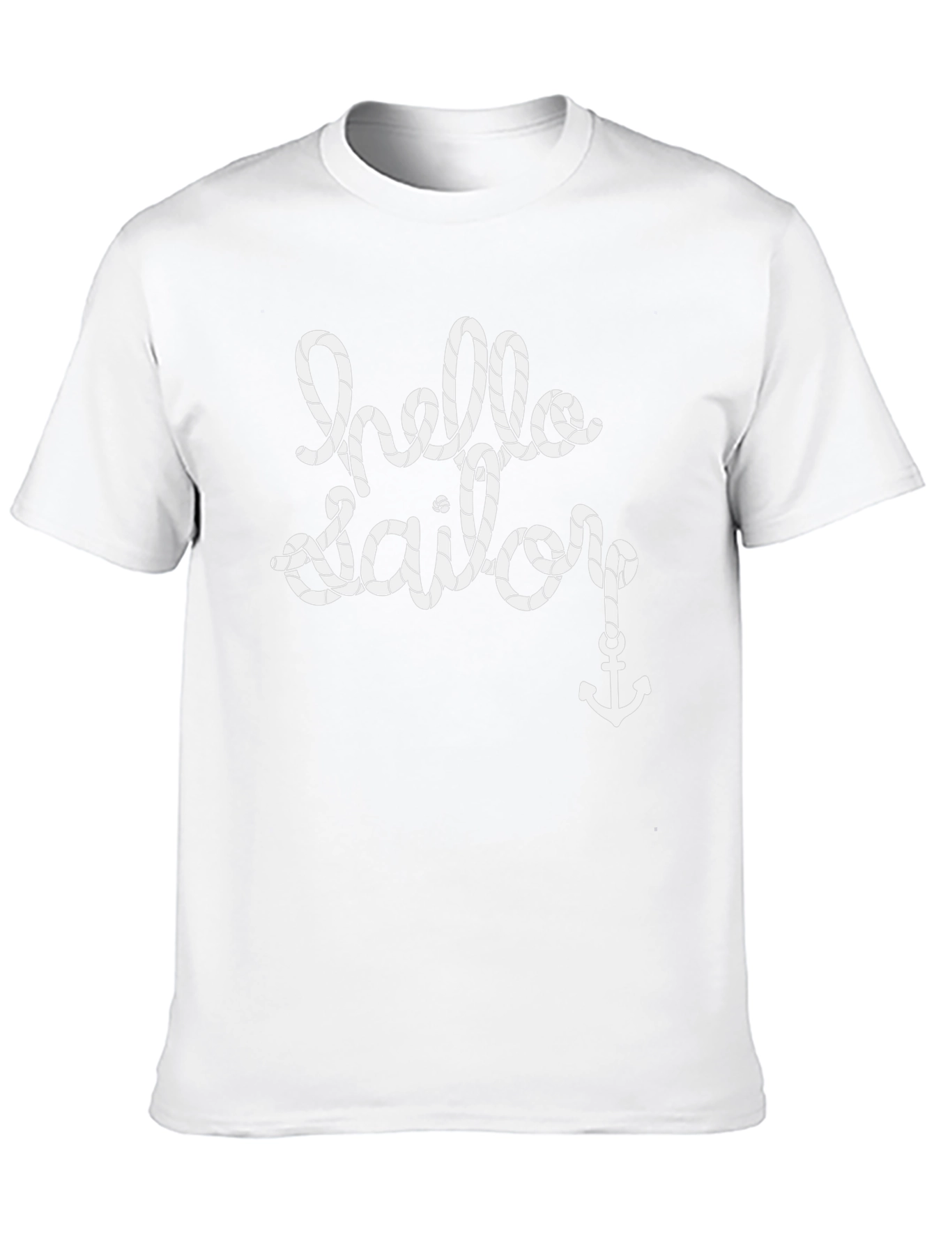 Nautical Hello Sailor Graphic Tee - Soft Cotton
