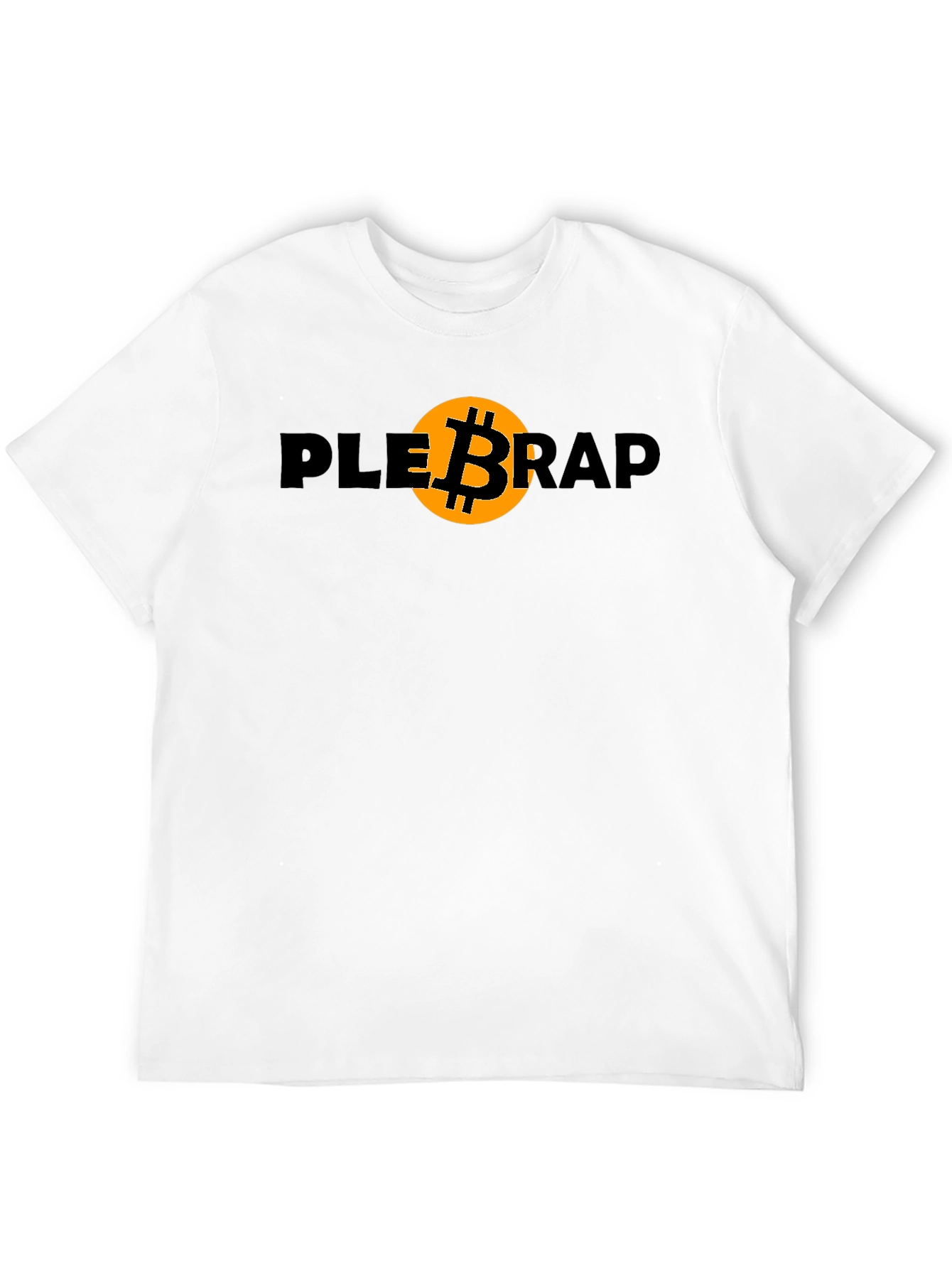 Plebrap Bitcoin Graphic Tee - Black Crypto T-Shirt