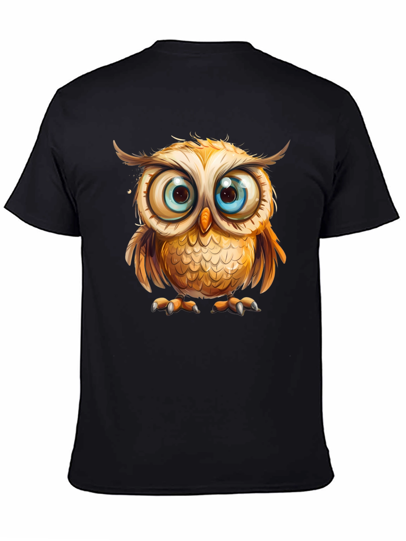 Owl Graphic Tee - Mens Black T-Shirt