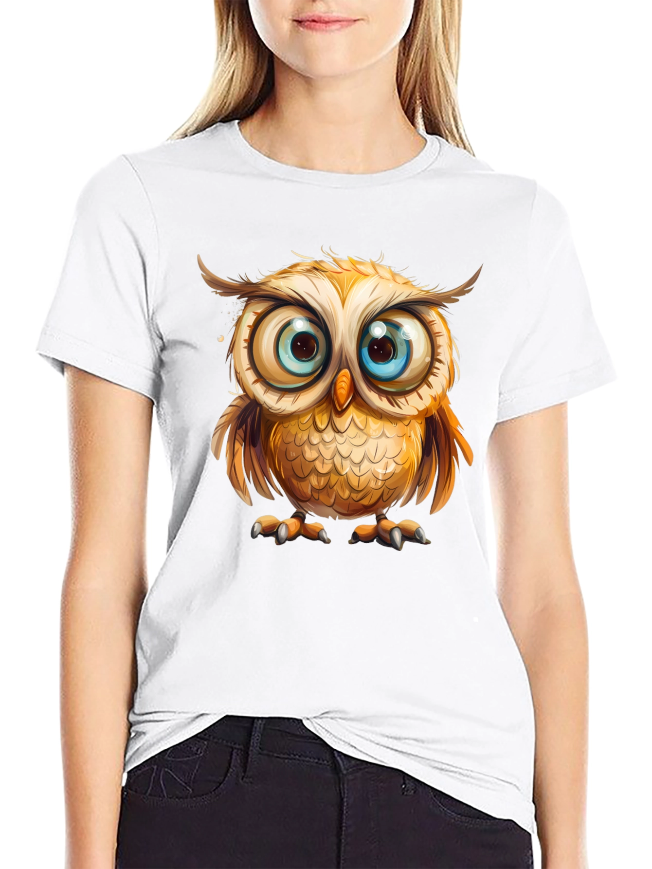 Owl Graphic Tee - Mens Black T-Shirt