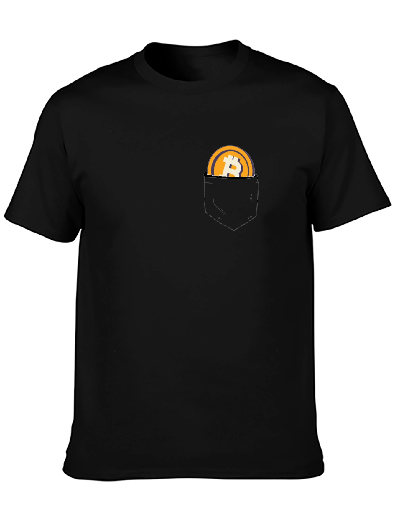 Bitcoin Pocket T-Shirt - Crypto Currency Tee