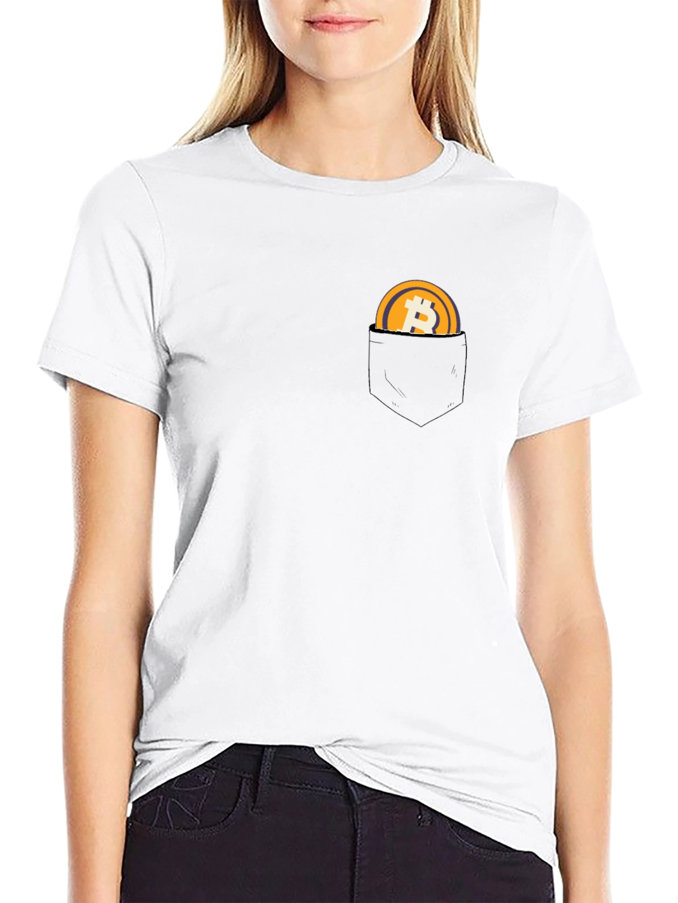 Bitcoin Pocket T-Shirt - Crypto Currency Tee