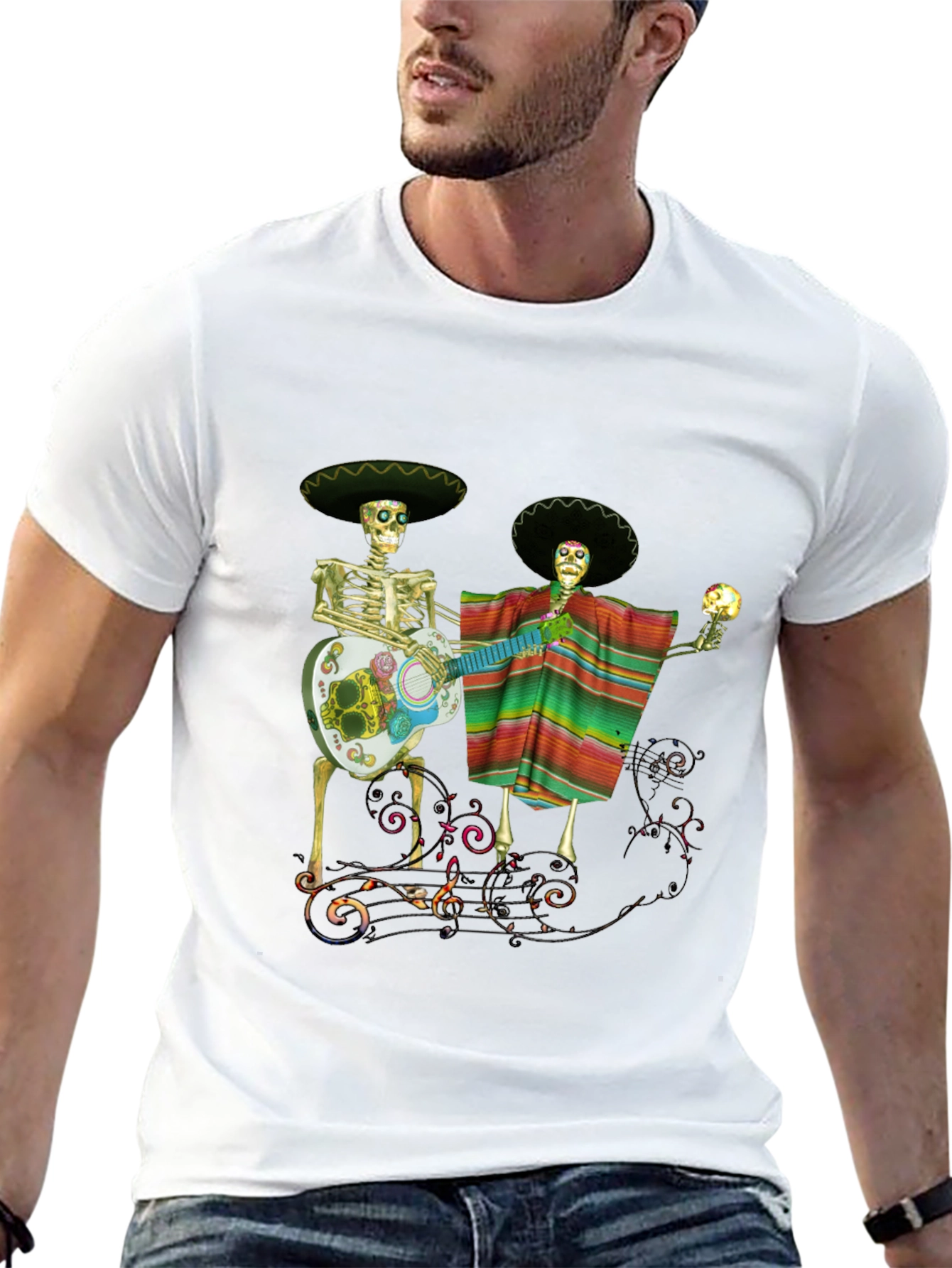 Dia de los Muertos Black T-Shirt