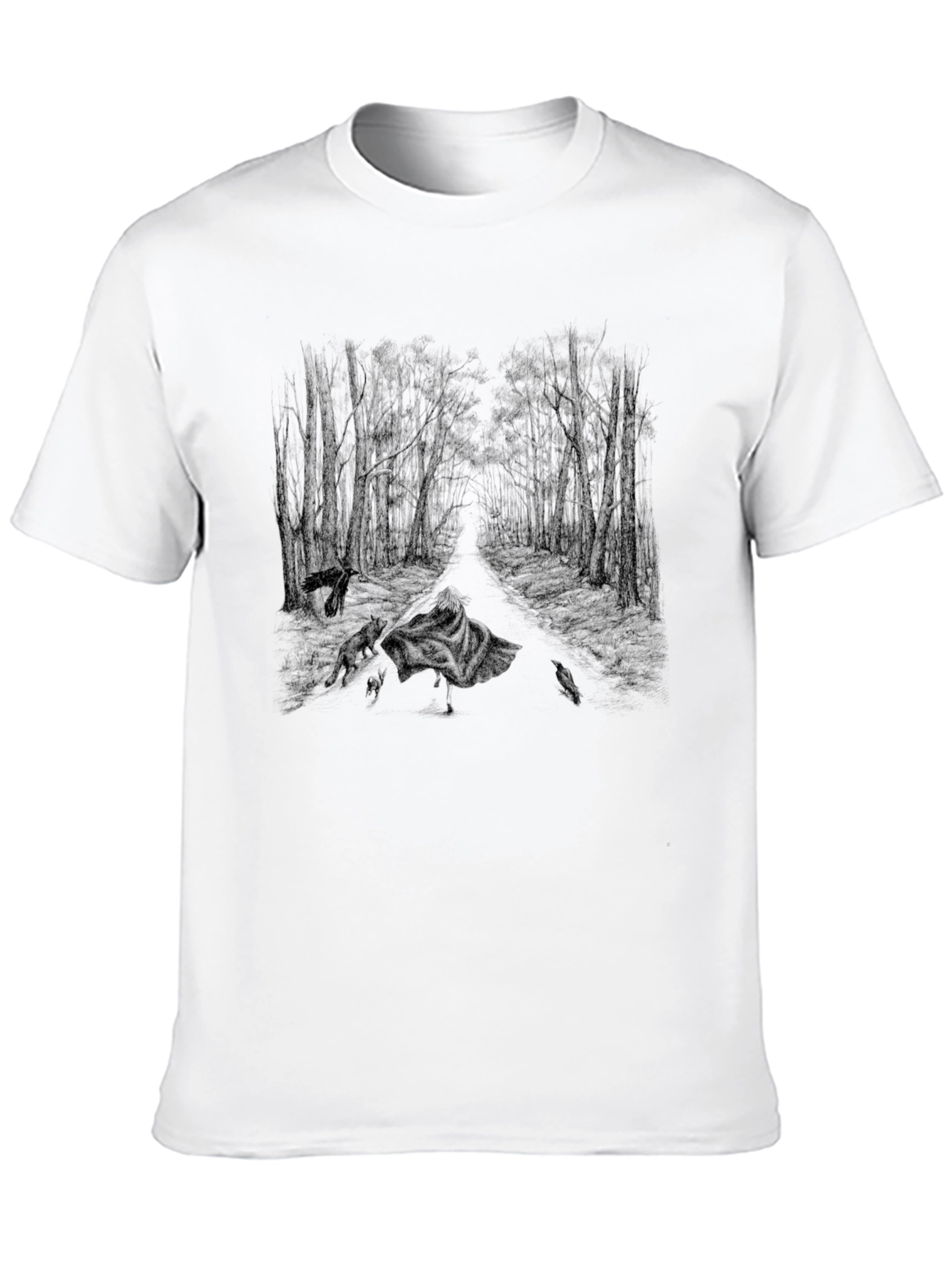 Dark Forest Graphic Tee - Unisex Black T-Shirt