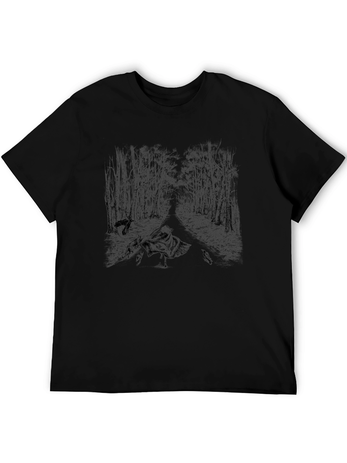 Dark Forest Graphic Tee - Unisex Black T-Shirt