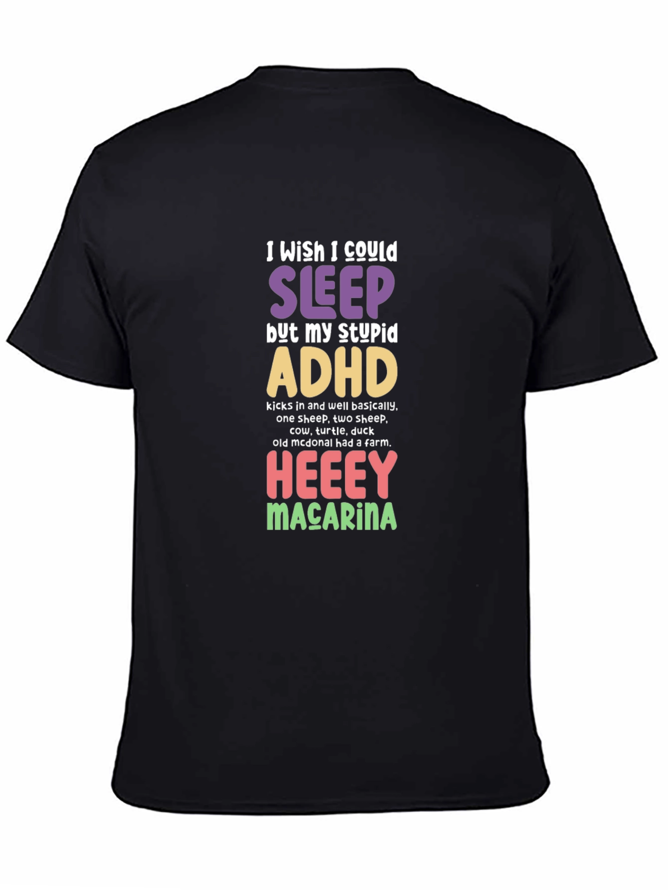 Funny ADHD Sleep Graphic T-Shirt