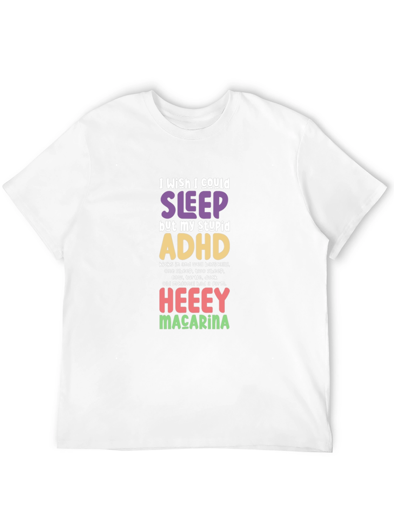 Funny ADHD Sleep Graphic T-Shirt