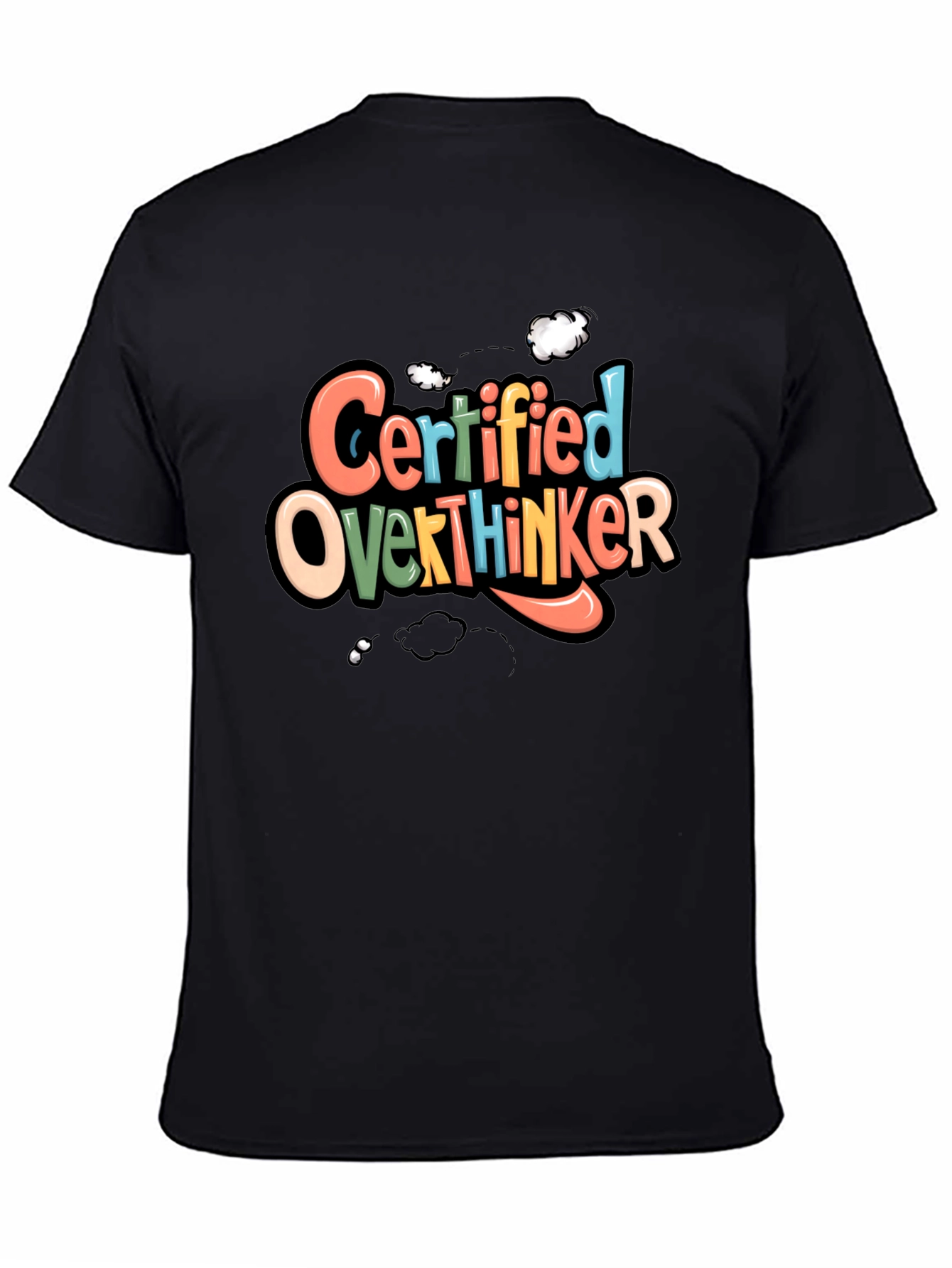 Certified Overthinker Graphic Tee - Black T-Shirt