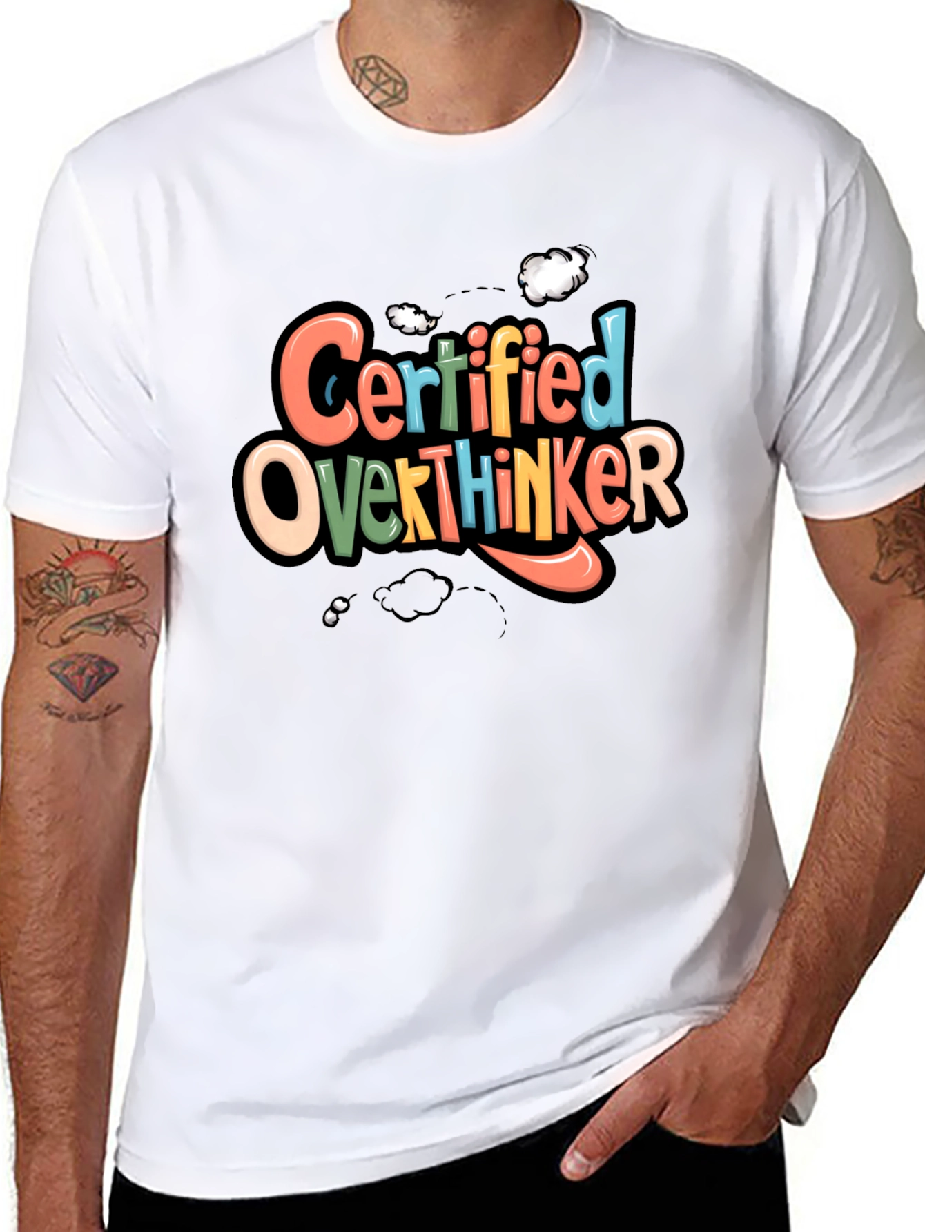Certified Overthinker Graphic Tee - Black T-Shirt