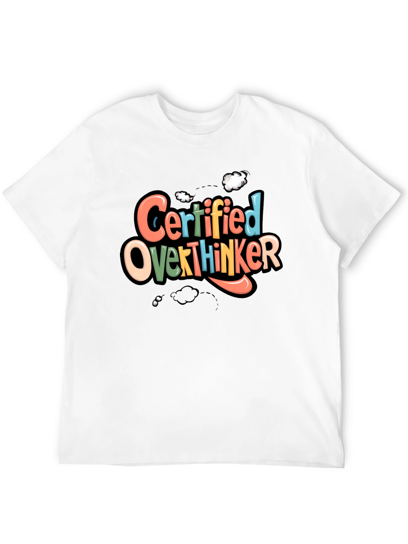 Certified Overthinker Graphic Tee - Black T-Shirt