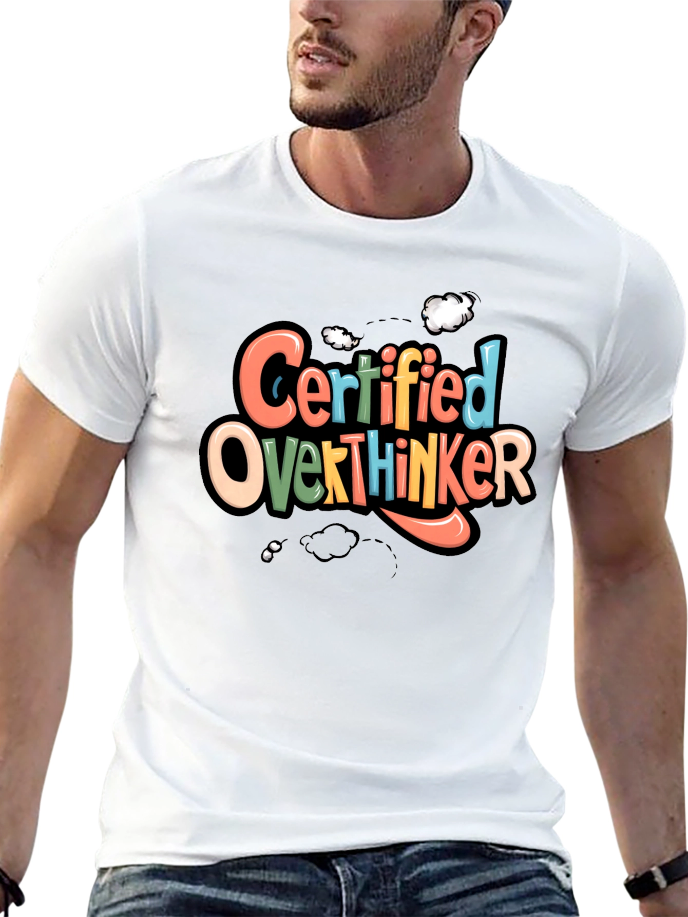 Certified Overthinker Graphic Tee - Black T-Shirt