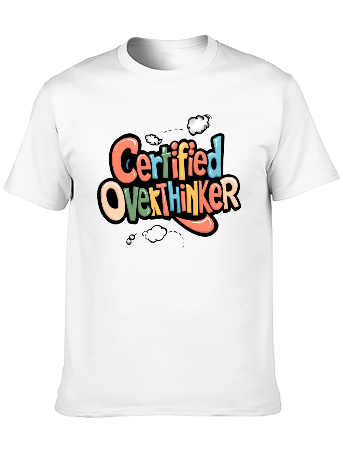 Certified Overthinker Graphic Tee - Black T-Shirt