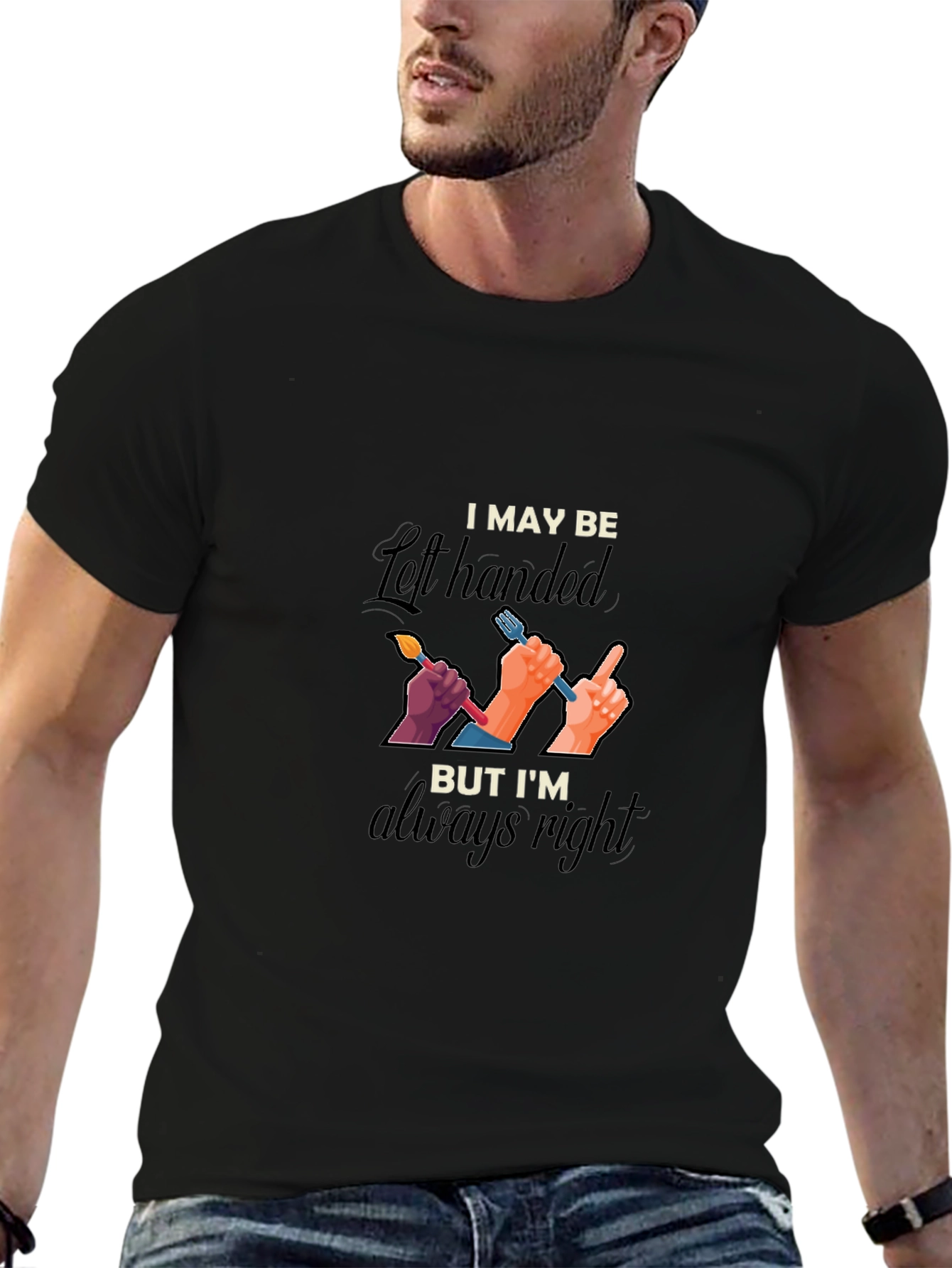 Left Handed Always Right Graphic Tee