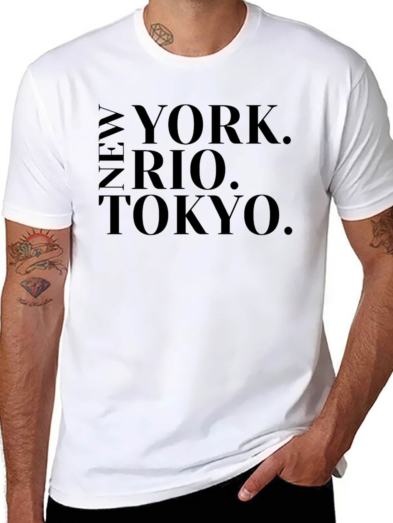 New York Rio Tokyo Graphic Tee