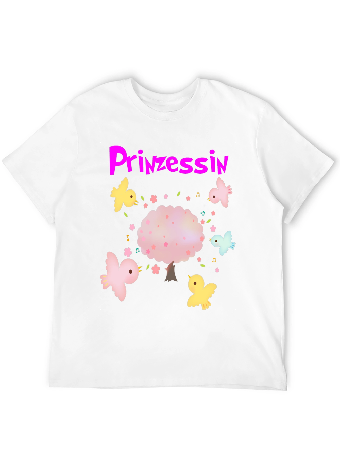 Princess Tree Birds Black T-Shirt