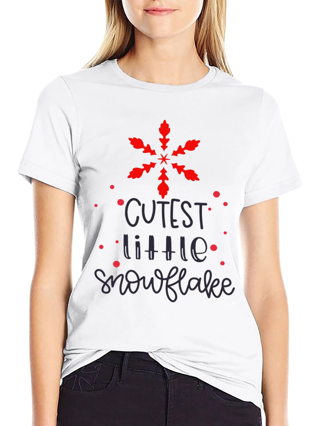 Cutest Little Snowflake Graphic Tee