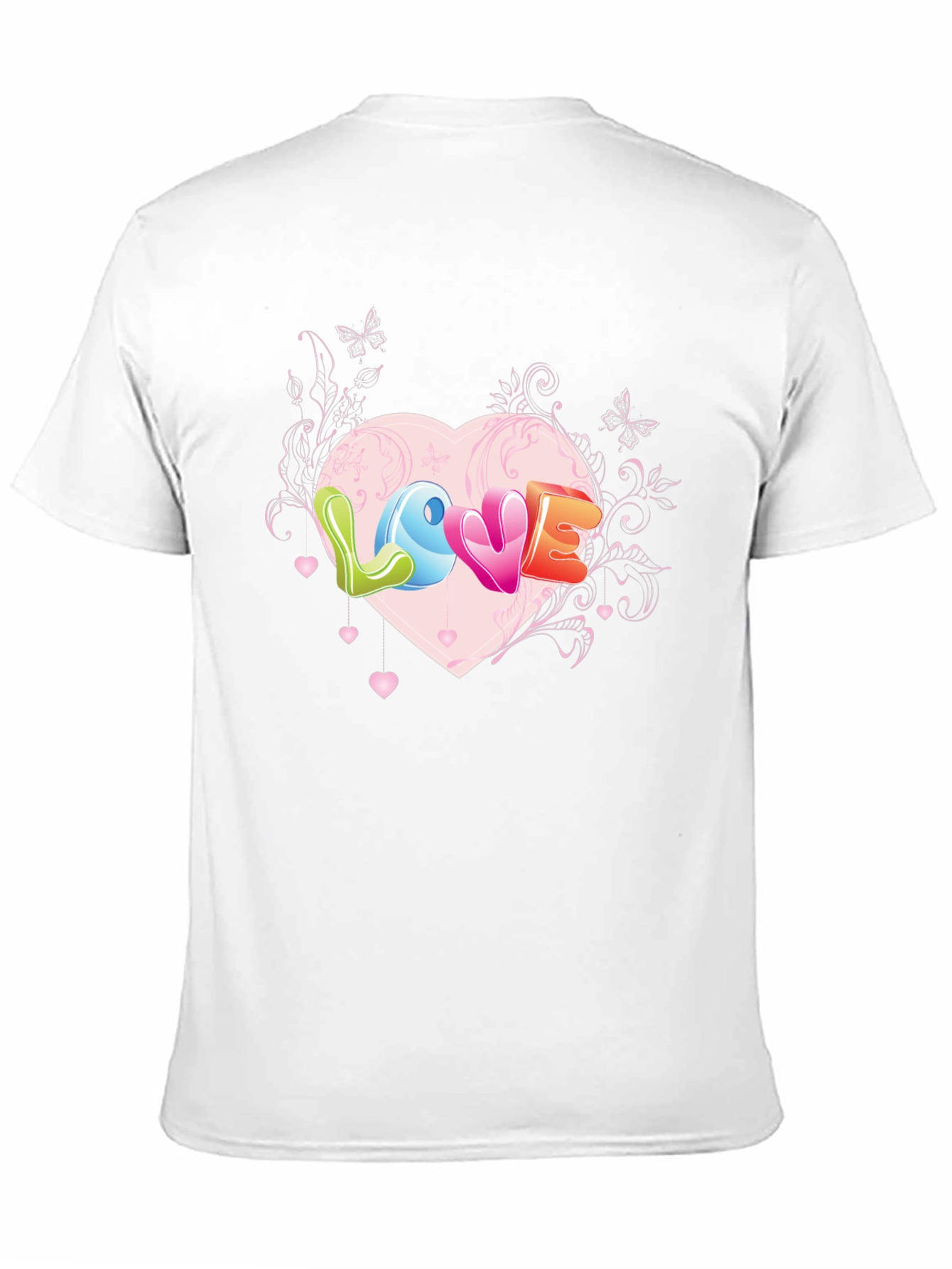 Love Heart Graphic Tee - Black T-Shirt