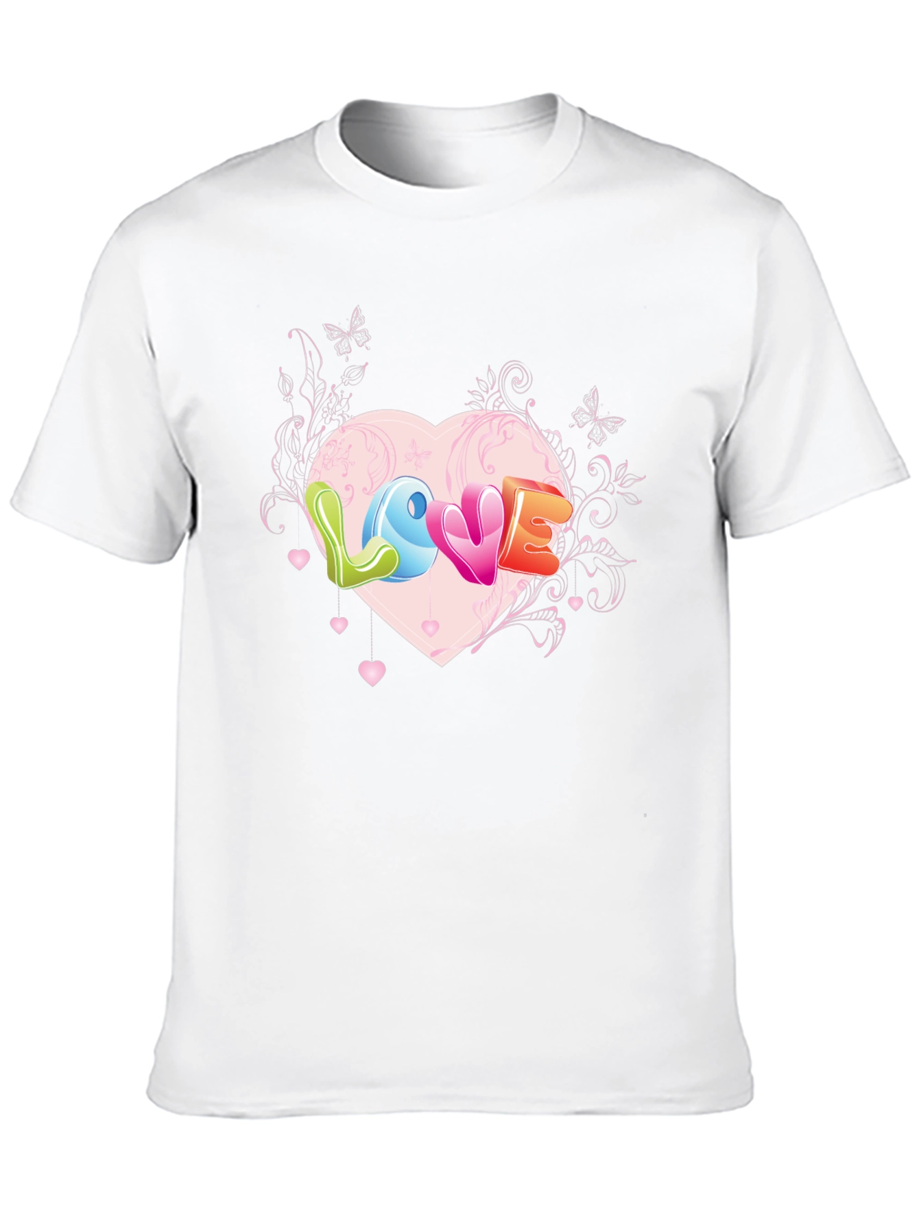 Love Heart Graphic Tee - Black T-Shirt