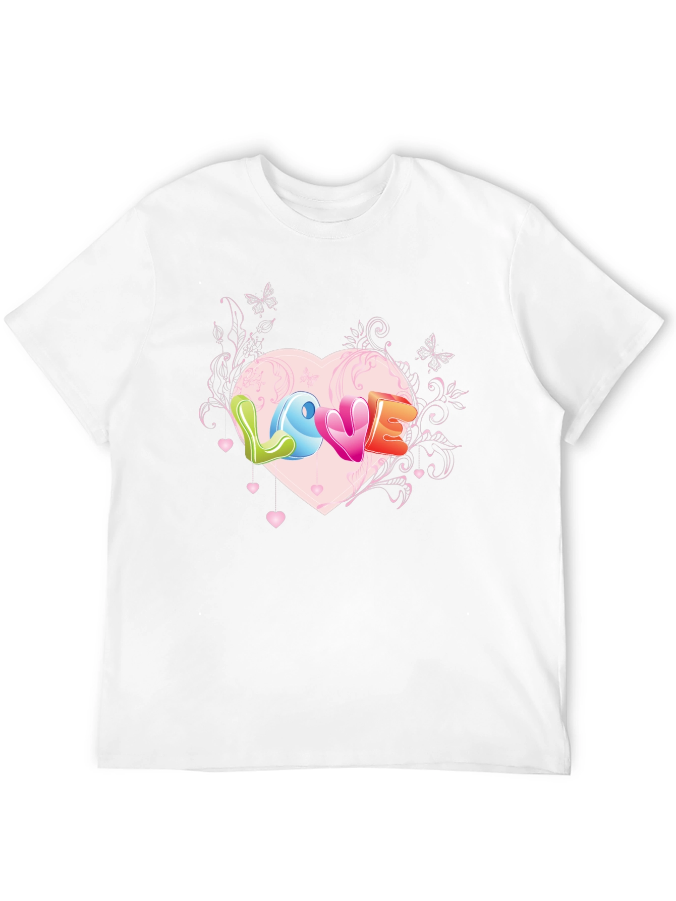 Love Heart Graphic Tee - Black T-Shirt