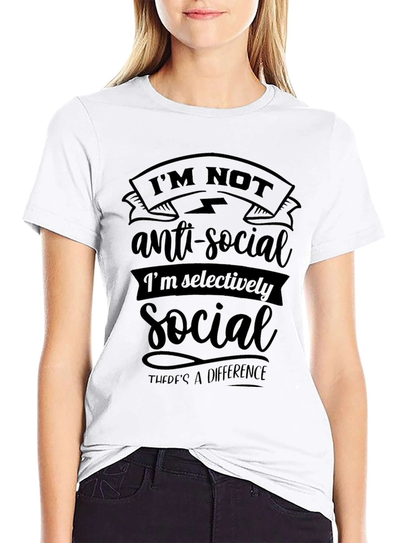Im Not Anti-Social Graphic Tee