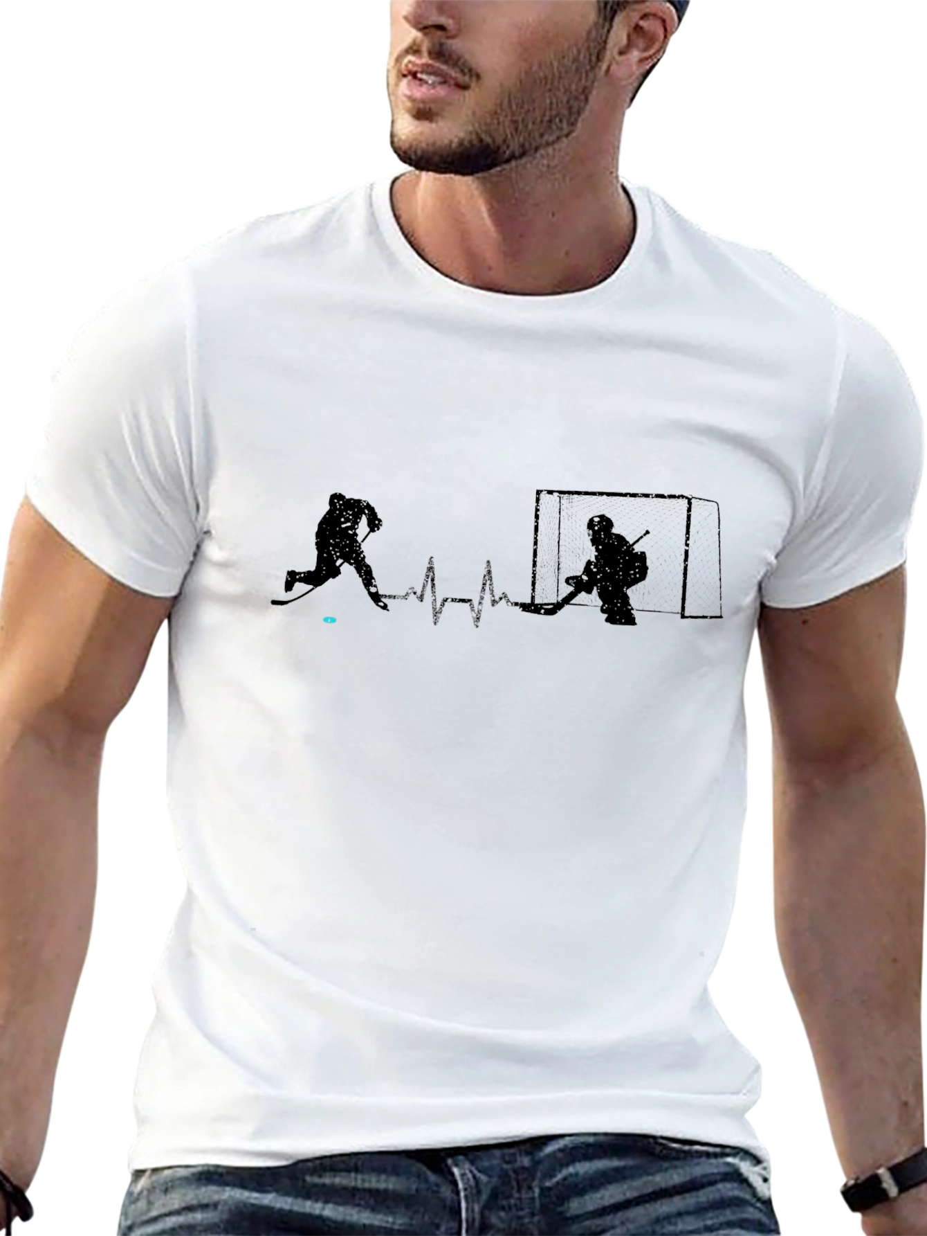 Hockey Heartbeat Graphic Tee - Passion on Display