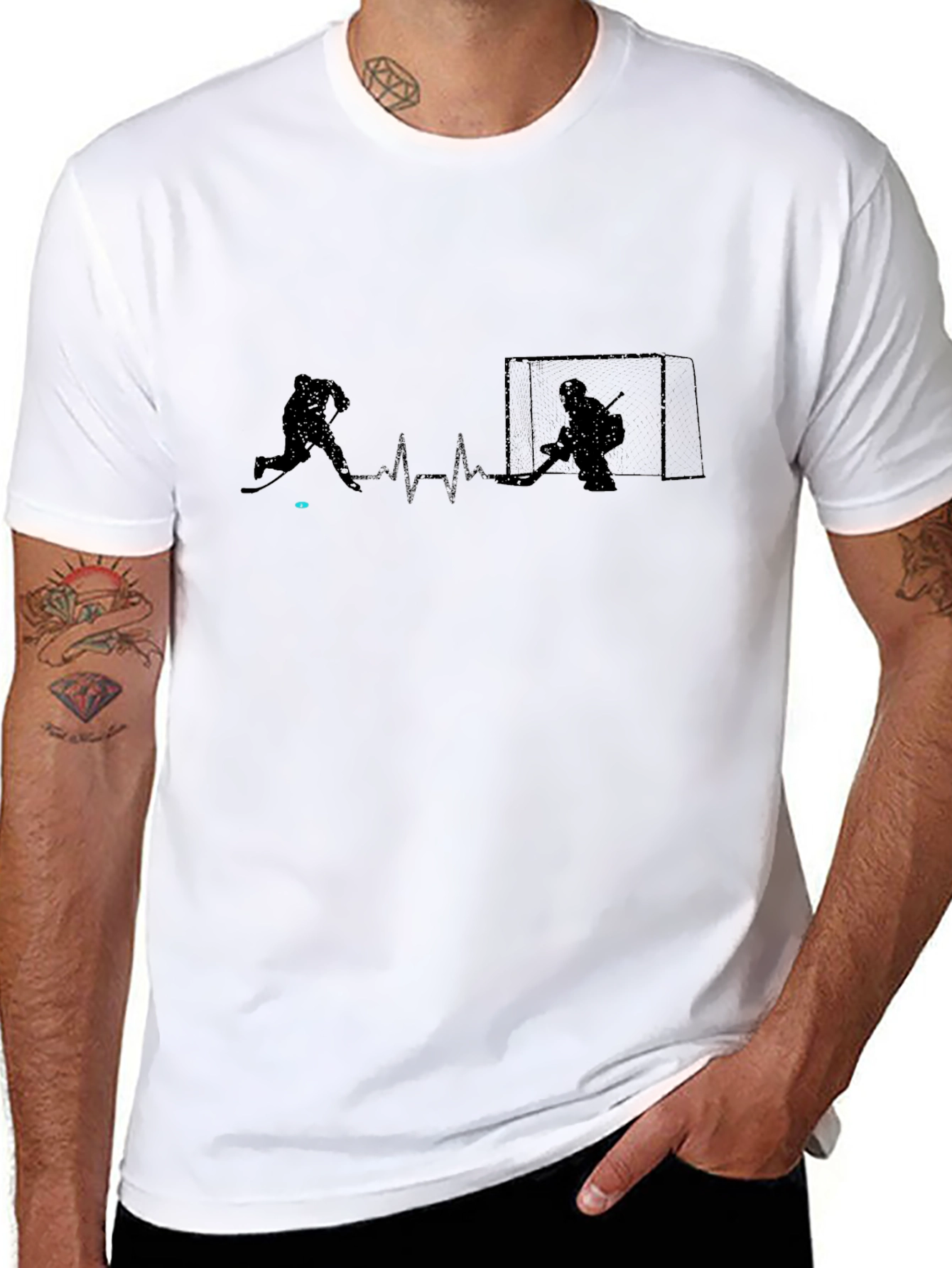 Hockey Heartbeat Graphic Tee - Passion on Display