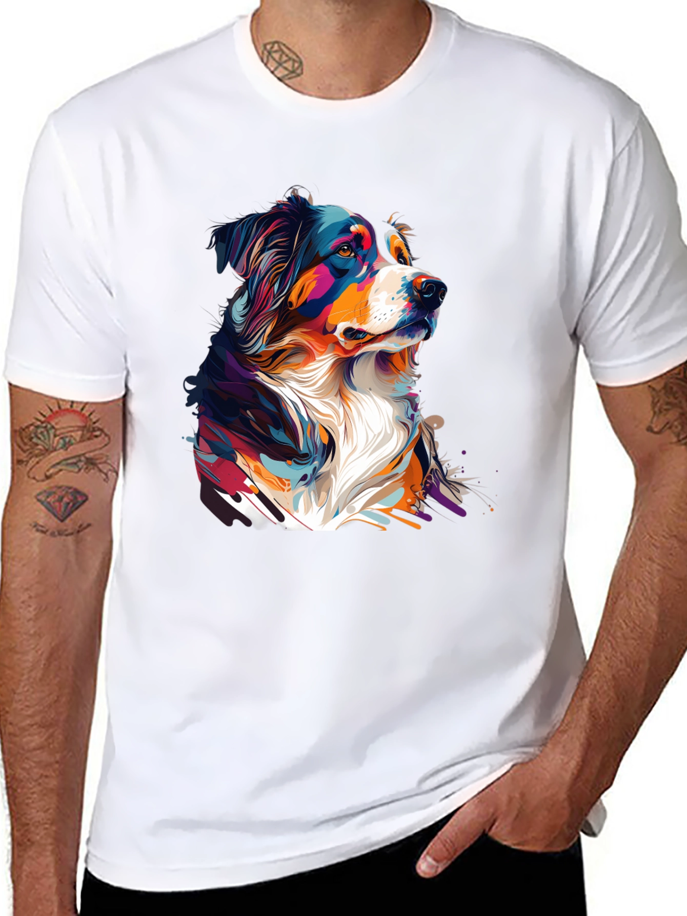 Vivid Australian Shepherd Graphic Tee