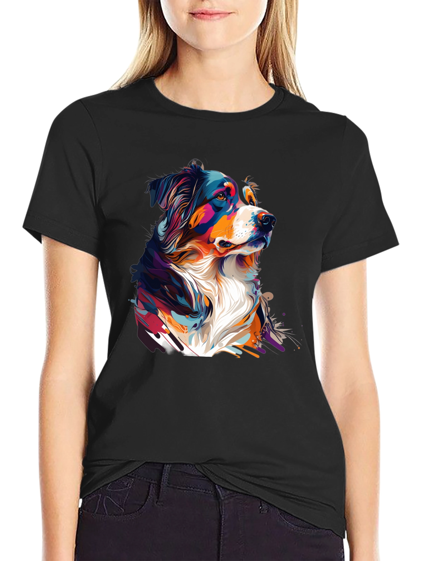 Vivid Australian Shepherd Graphic Tee