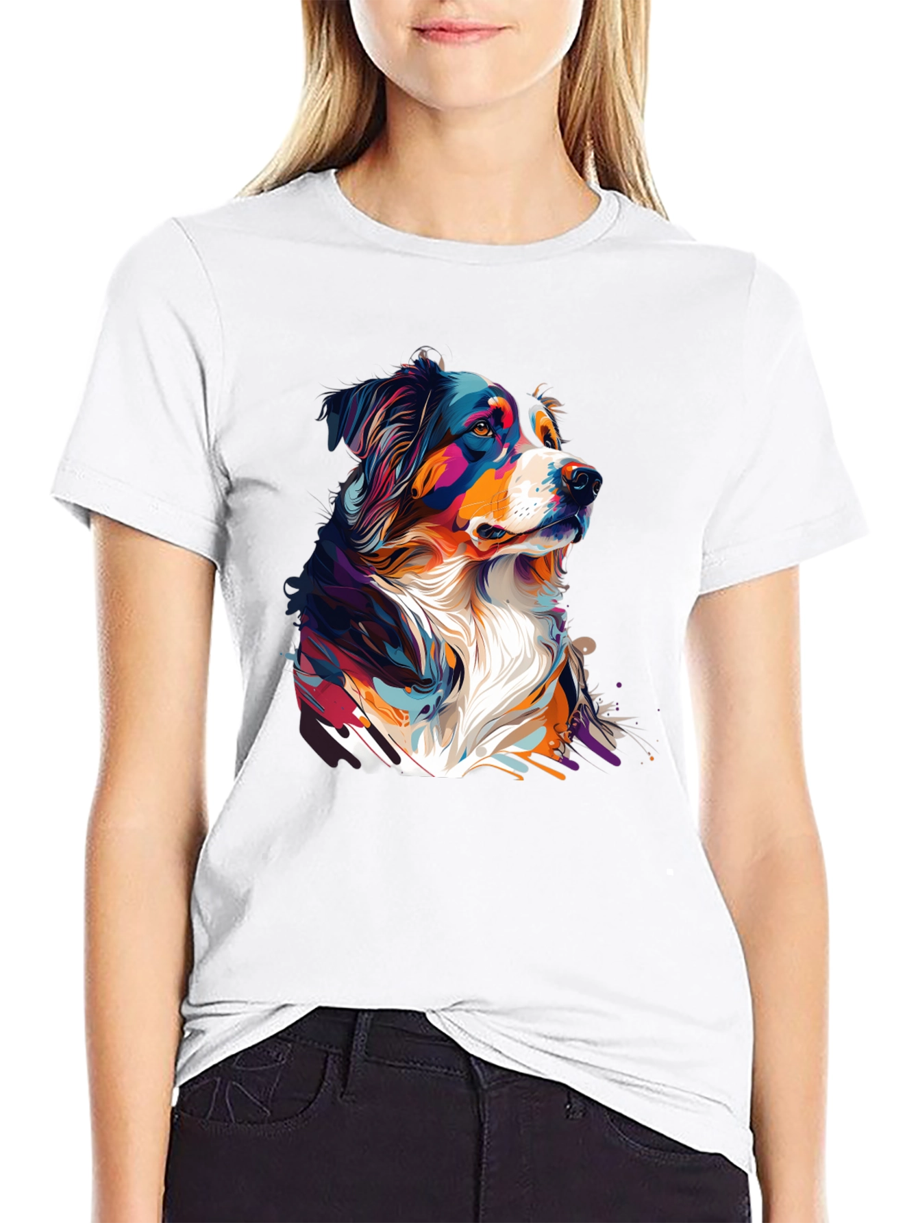 Vivid Australian Shepherd Graphic Tee