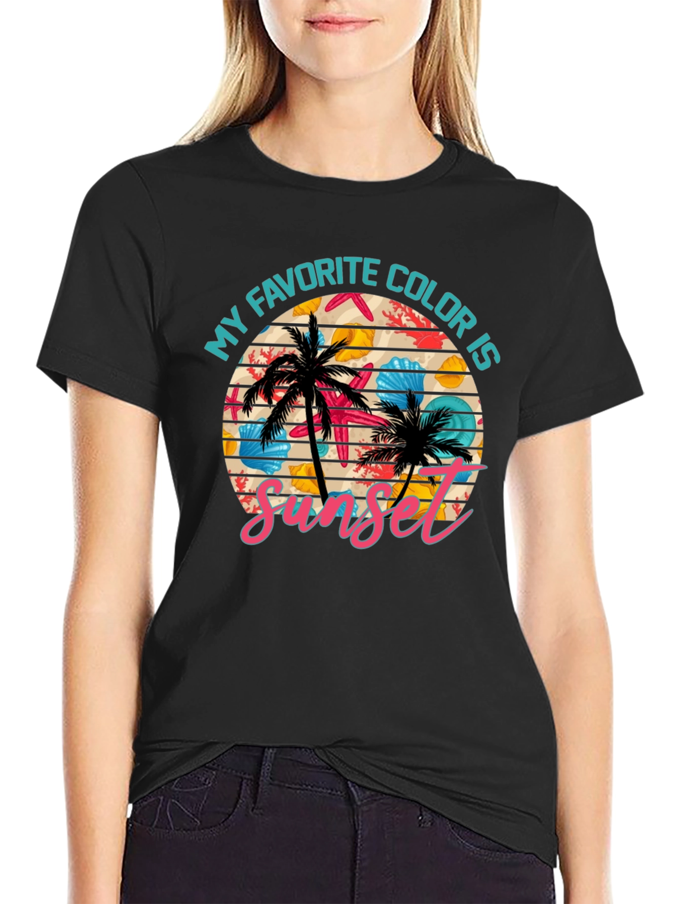 Sunset Lover Graphic Tee - Beach Vibes