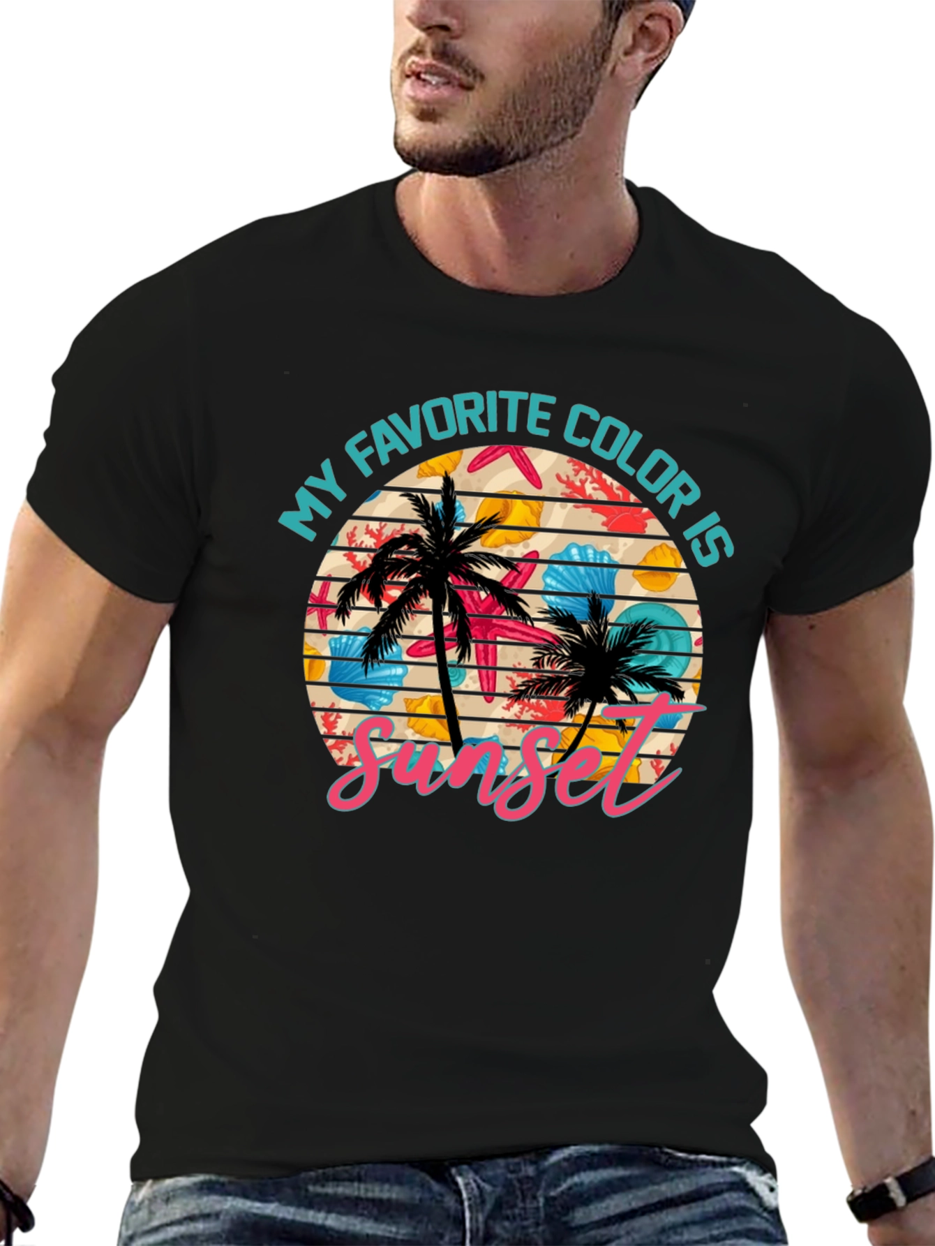 Sunset Lover Graphic Tee - Beach Vibes