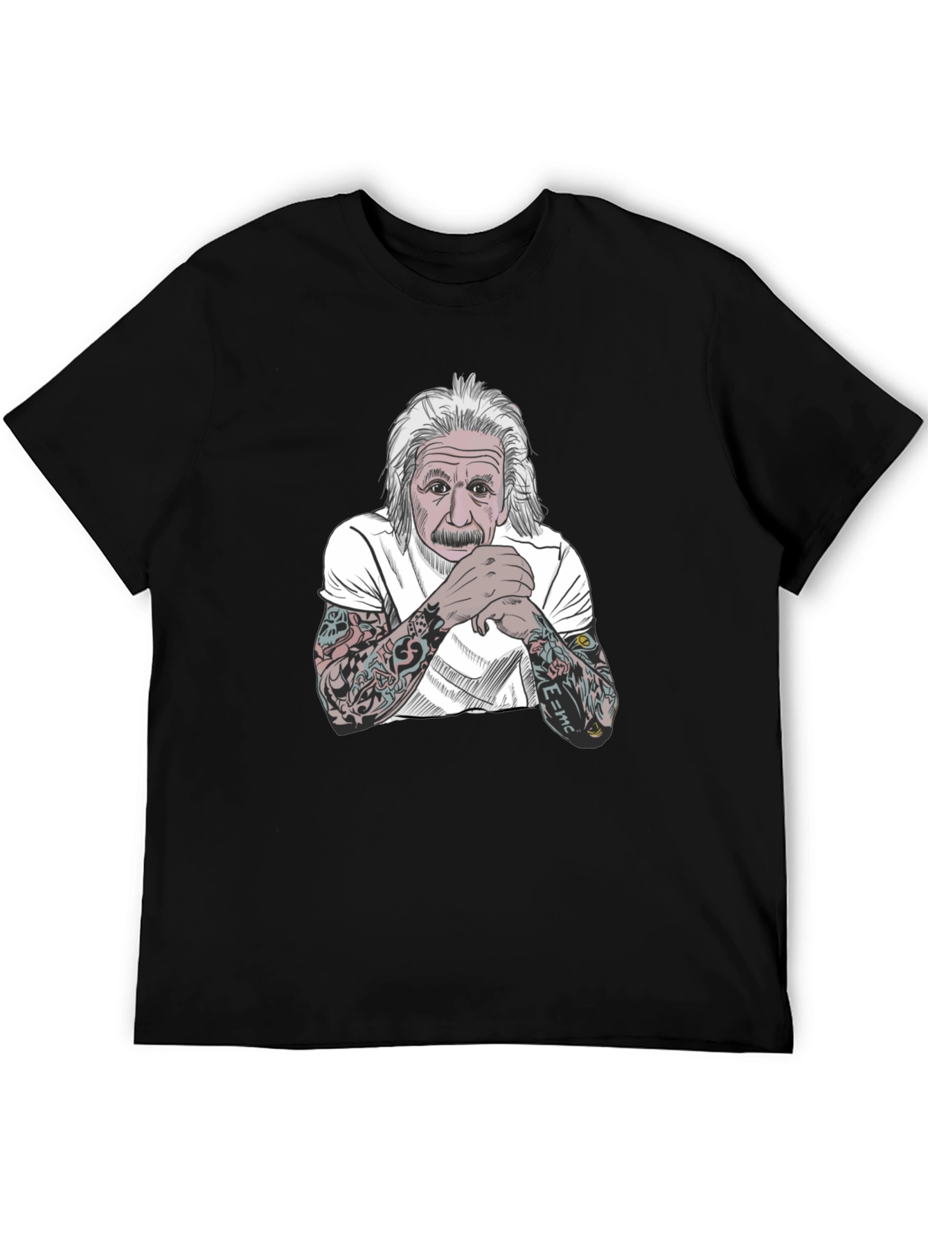 Einstein Tattoo T-Shirt - Black