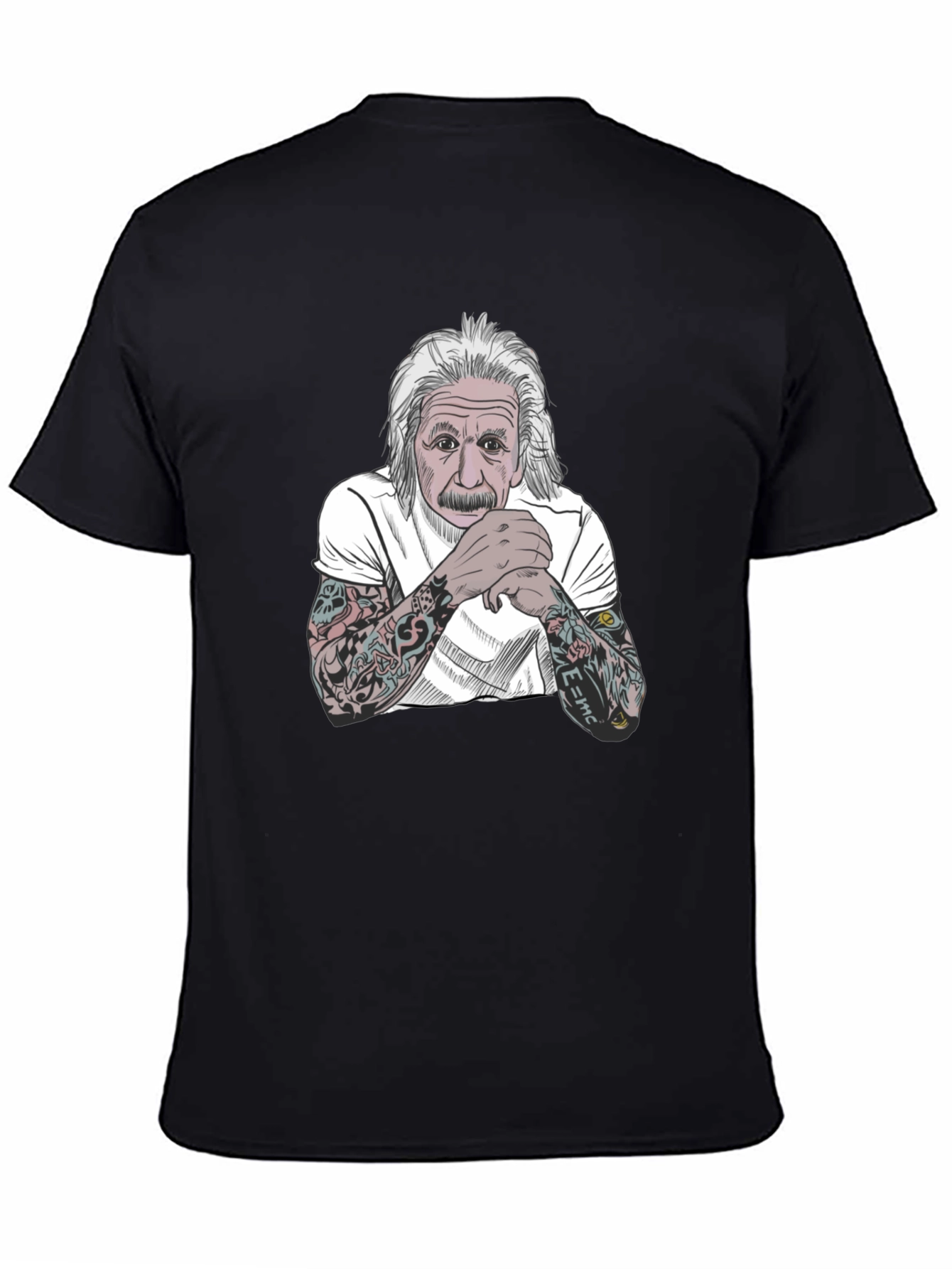 Einstein Tattoo T-Shirt - Black