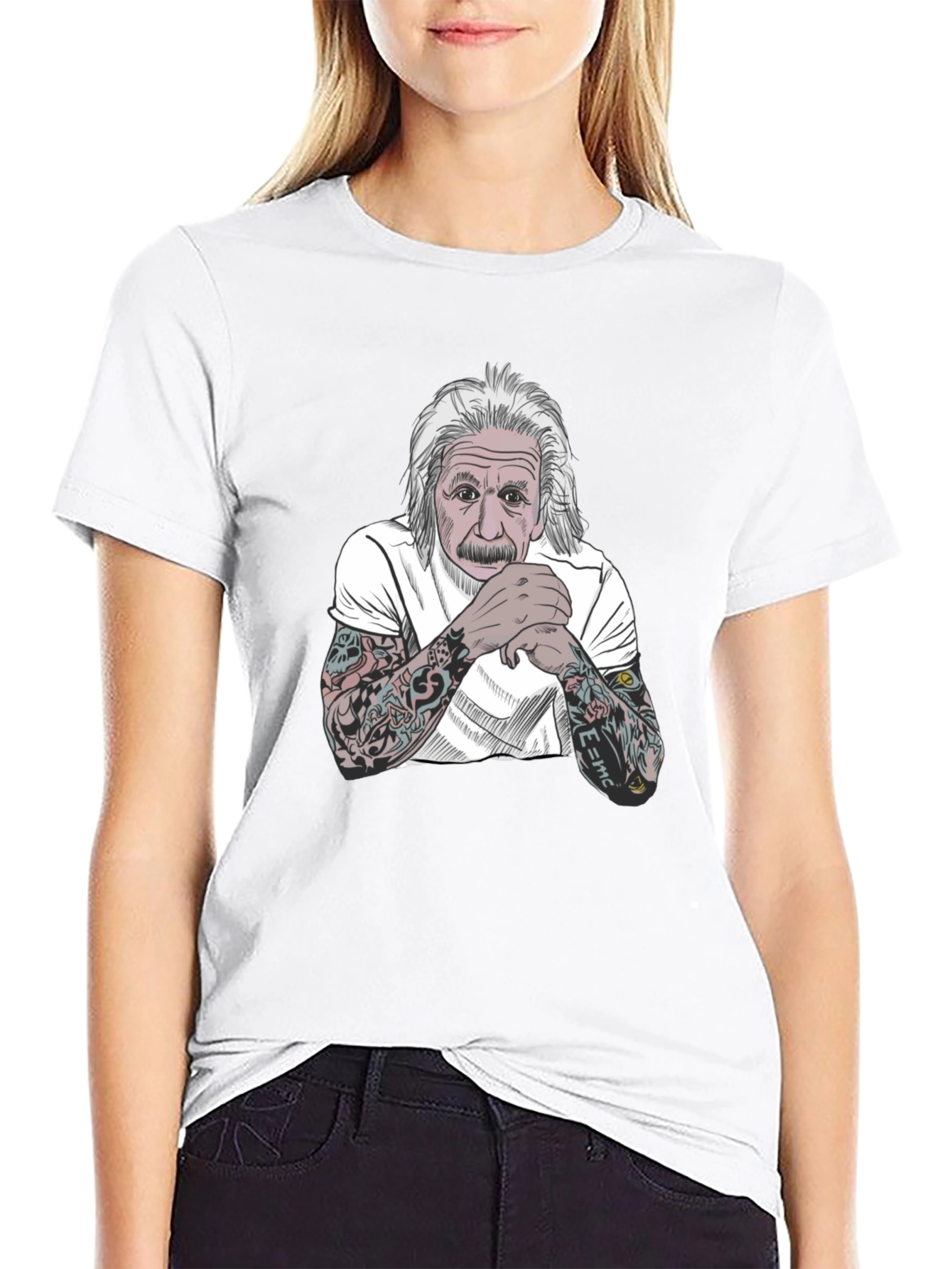 Einstein Tattoo T-Shirt - Black