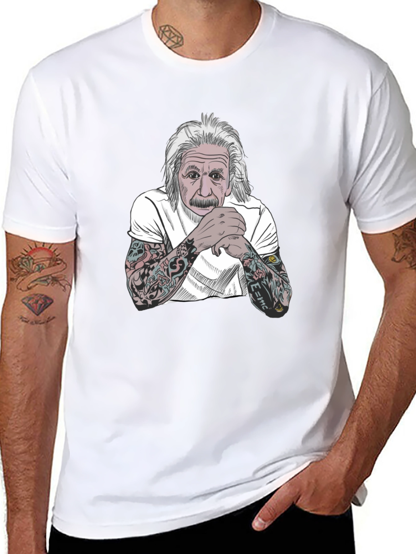 Einstein Tattoo T-Shirt - Black