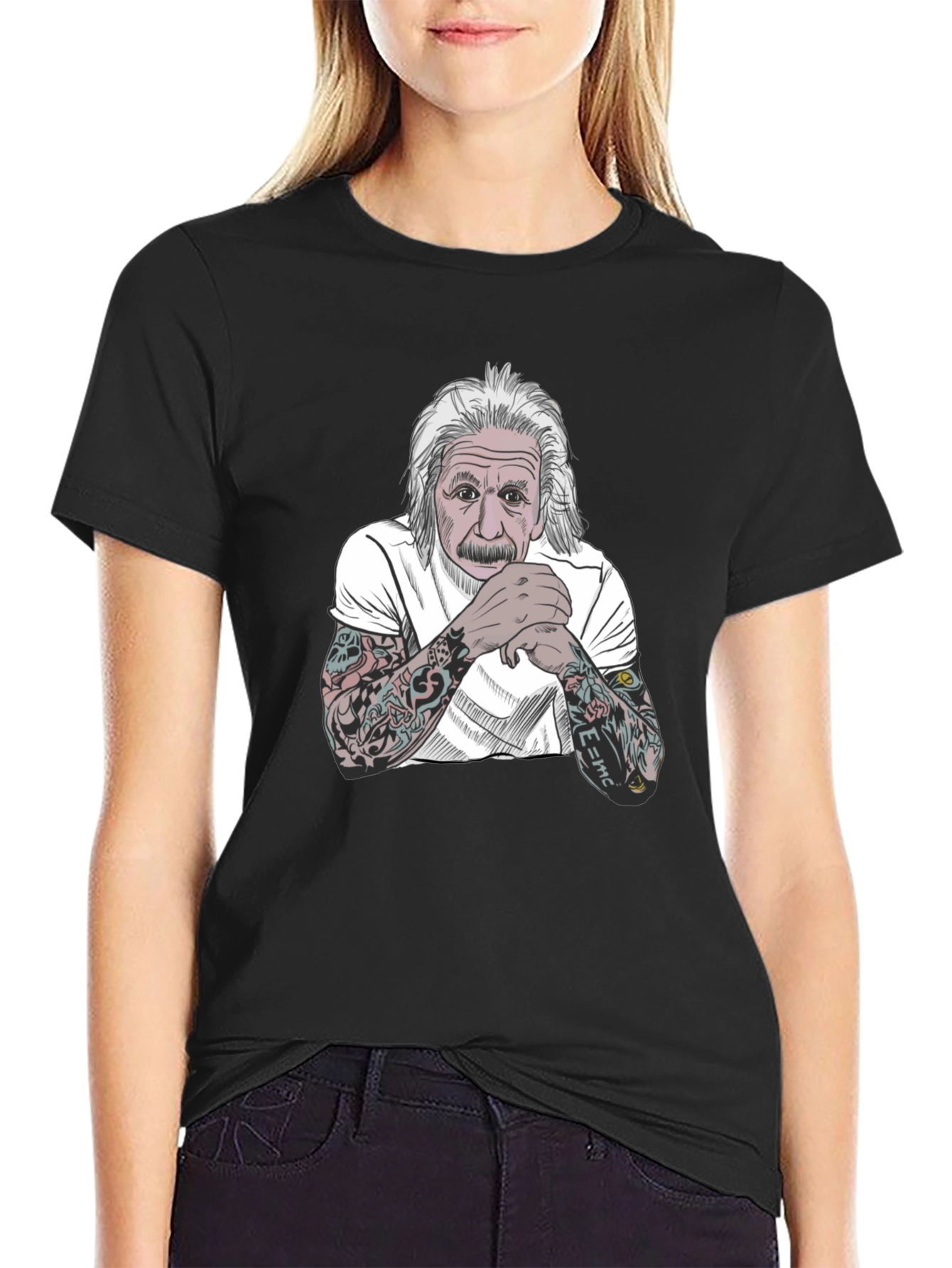 Einstein Tattoo T-Shirt - Black