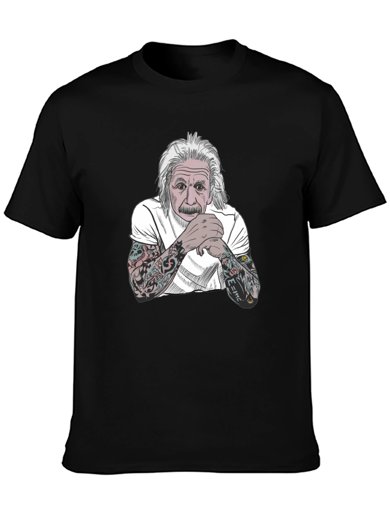 Einstein Tattoo T-Shirt - Black