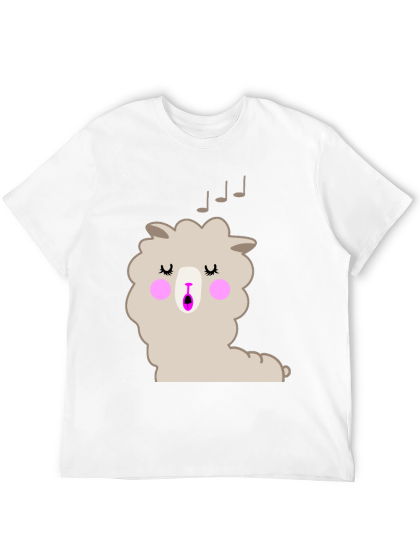 Singing Llama Graphic T-Shirt - Black Cotton Tee